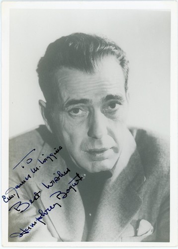 Humphrey bogart hand signed - humphrey,