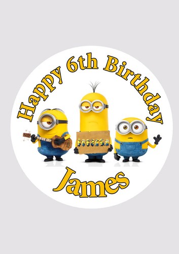 Minions personalised birthday - personalised,