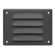 Anthracite Metal Air Vent Grille 140mm x 105mm with Fly Screen Louvre Duct Cover