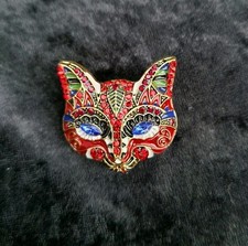 Statement Cat Mask Brooch