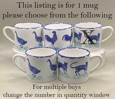 1 X SAVILLE POTTERY HINCHCLIFFE & BARBER HALF PINT DORSET DELFT MUG (4 LEFT)