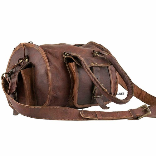 Bag leather duffle - leather, men