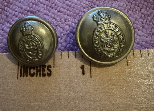 Two obsolete police - obsolete, buttons