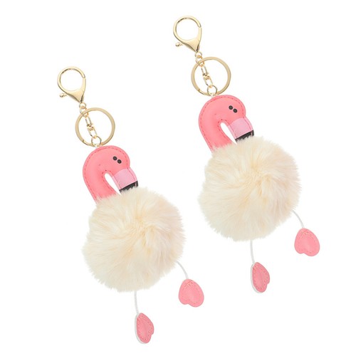 Pcs keyring charms flamingo - 2,