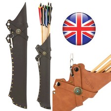 Traditional Arrow Quiver Archery Hip Holder Bag Leather Waist Bow Hunting Target