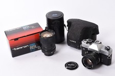 Fujica ST801 35mm SLR Film Camera + 55mm F1.8 Len + Tamron 35-80mm Zoom Lens