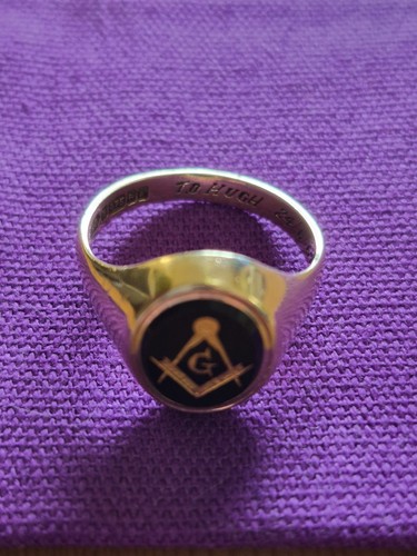 Masonic ring ct gold - 9,