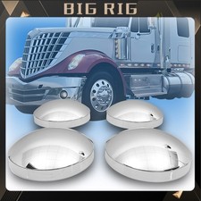 8" Chrome Dome Style Hub Caps