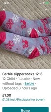 Barbie Slipper Socks 12-3