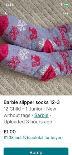 Barbie slipper socks - slipper,