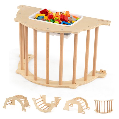 Costway kids montessori wooden - kids,