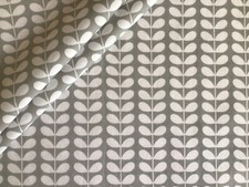 Orla Kiely Tiny Stem Cool Grey 50cm x 50cm Square Cotton Lightweight Fabric New