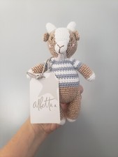 Albetta Creation Soft Toy Rattle - Goat - Crotchet Rattle Soft Toy