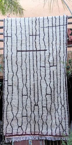 Large moroccan cream wool - cream,