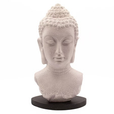 Buddha bust lamp - lamp, lavender