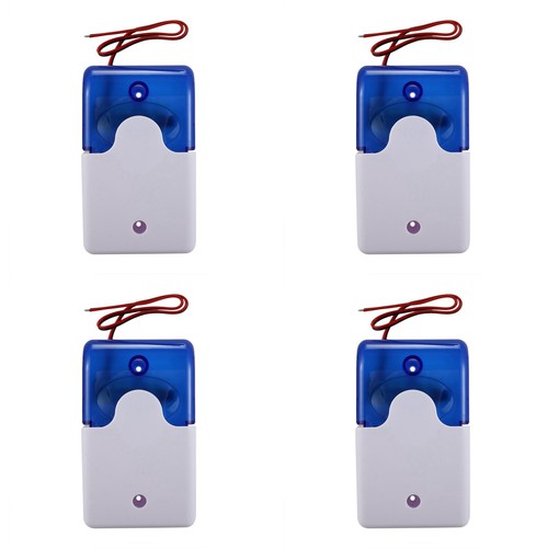 Wired strobe warning siren - 4x,