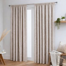 Crushed Velvet Curtains Pair