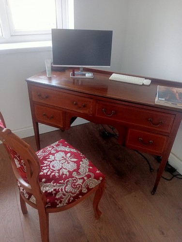 Vintage desk with chair - desk,