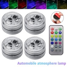 Car Interior Footwell LED Strip Lights RGB Multicolour Remote Atmosphere Lamp