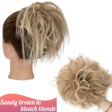 Real Natural Curly Messy Bun