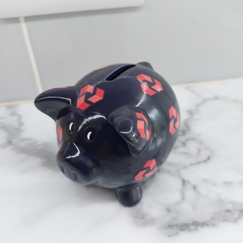Nat west bank blue piggy - blue,