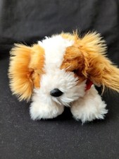 Keel Toys Signature Cuddle Puppies Springer Spaniel Soft Toy White And Ginger