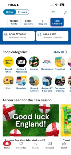 Tesco club card - card, vouchers