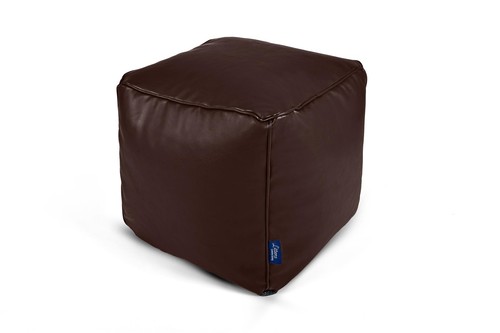 Soft faux leather square - faux, cube