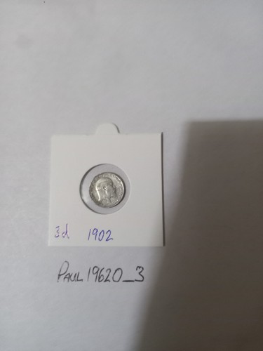 1902 three pence coin