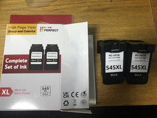 545XL black ink cartridges for Canon PG-545XL printer one full cartridge