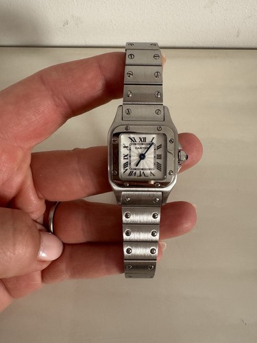 Cartier santos silver women - santos, women's
