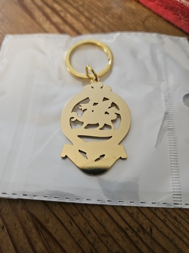 Queens regiment keyring gold - queens,