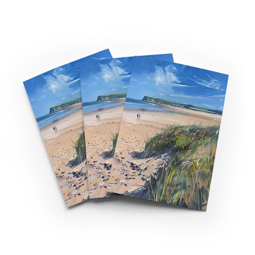 Alnmouth beach greeting - alnmouth,