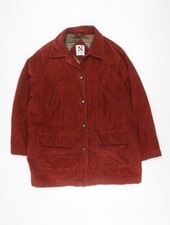 Debenhams Women's Brown Corduroy Long Jacket - Size 14