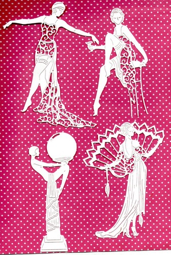 New tattered lace art deco - lace,