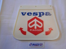 Vespa Mudflap WHITE with Red
