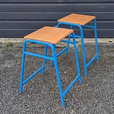 Vintage lab stools pair, 51 cm