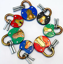 Classic Vintage Retro Style PADLOCK 50-60MM Multi Colour, Gate Shed Locker