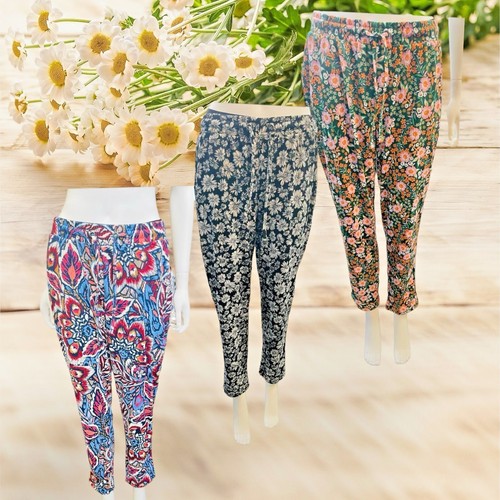 Ladies flowery print pyjama - print,