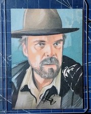 Hopper Stranger Thing Sketch Card By Luke Rushton