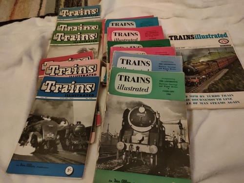 Trains illustrated magazines - illustrated,