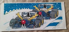 official Rothmans Williams Renault F1 Christmas Card 1996  Hill , Villeneuve 