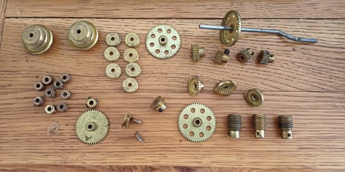 Meccano brass gears joblot - meccano,