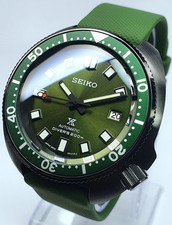 Black Captain Willard 6105 PVD Seiko NH35 Automatic Army Military Watch