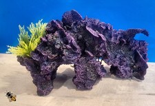 Coral Reef Plants Large Rock Aquarium Ornament Fish Tank Decoration Hide 30cm