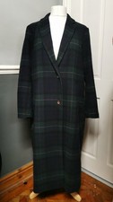 JOULES 'Harrow' Betty Tweed Tartan Long Coat Size 16 RRP £199.00