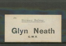 RHYMNEY RAILWAY (RR) Luggage