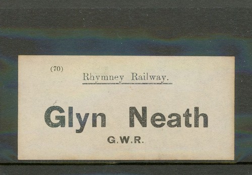 Rhymney railway luggage - rhymney, (rr)