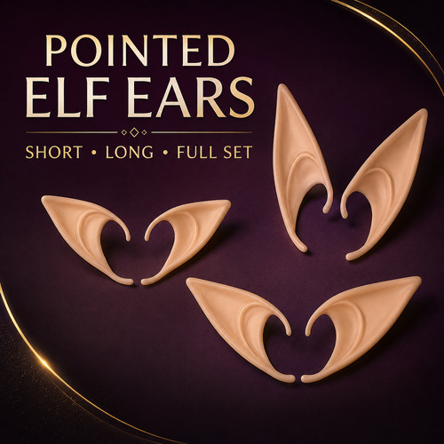 Pointed elf ears cosplay - pointed,