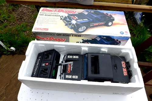 Vintage black buggy radio - buggy,
